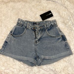 Fashion nova brand new high waist denim shorts